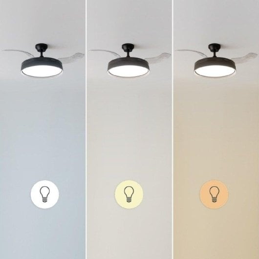 Deckenventilator Cecotec Energysilence Aero 4200 Invisible 35W LED Schwarz 106cm DC