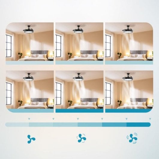 Cecotec Energysilence Aero 4200 invisible Ventilador De Techo 35W Led Negro