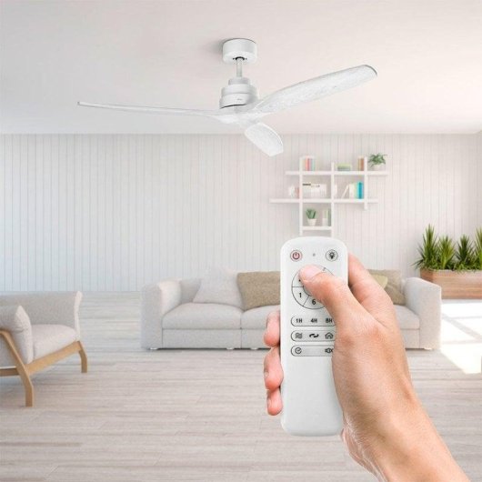 Ventilador de Techo Ufesa Tibet 40W 132cm 6 Velocidades Mando a Distancia Temporizador Función Invierno Modo Natural