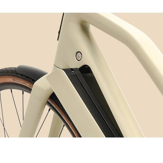 Vélo électrique urbain Deruiz Turmali S 2025 28 pouces 360 Wh Moteur roue arrière 250 W 35 Nm Blanc
