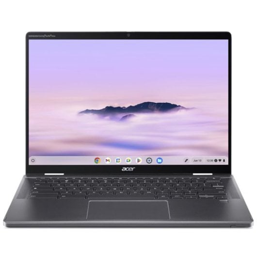 Portátil Acer Chromebook Plus Enterprise Spin 714 14" Intel Core Ultra 7 155U 16GB 256GB SSD Táctil Wi-Fi 6E Gris Acero Clavier Français