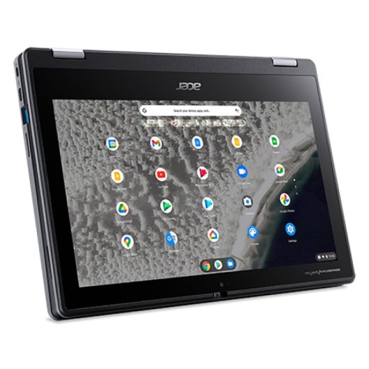 Acer Chromebook R753TN-C9SD Intel® Celeron® N N4500 29,5 cm (11.6") Écran tactile HD 8 Go LPDDR4x-SDRAM 64 Go Flash Wi-Fi 6 (802.11ax) ChromeOS Noir