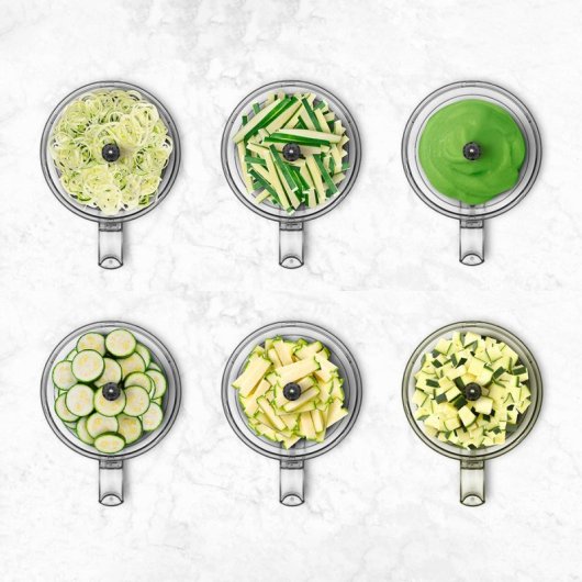 Ufesa Quick Slicer Procesadores de Alimentos 10 en 1 con 2 Velocidades 1.5L 1200W Acero Inoxidable