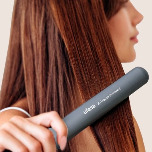 Ufesa X-Treme Infrared Alisador de Cabelo com Revestimento Cerâmico Cinzento