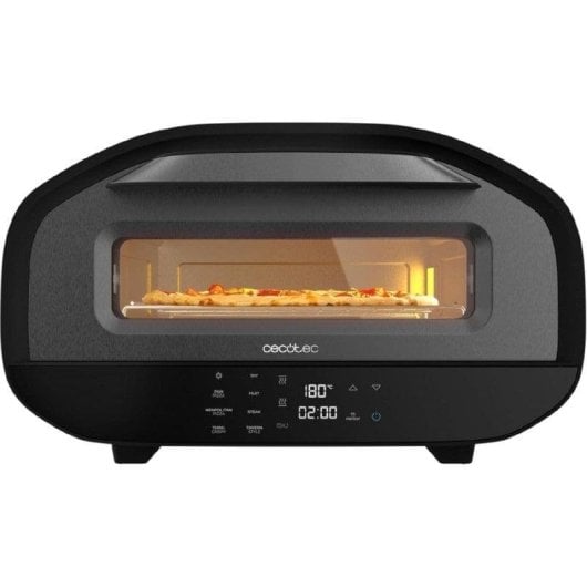 Forno elettrico Cecotec Pizza&co Tifosi 12L Nero con pietra per pizza e controllo digitale