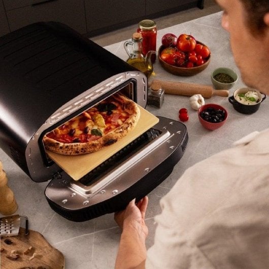 Forno elettrico Cecotec Pizza&co Tifosi 12L Nero con pietra per pizza e controllo digitale