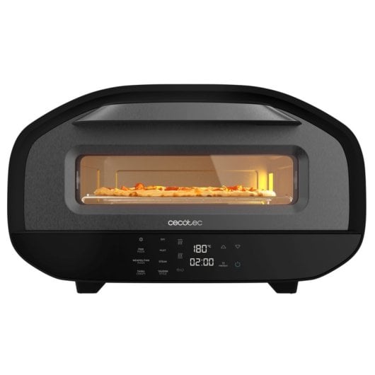 Forno elettrico Cecotec Pizza&co Tifosi 12L Nero con pietra per pizza e controllo digitale