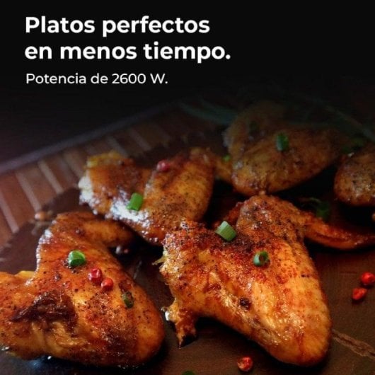 Horno eléctrico Cecotec Bolero Hexa M224500 53L Negro con vapor y Touch control