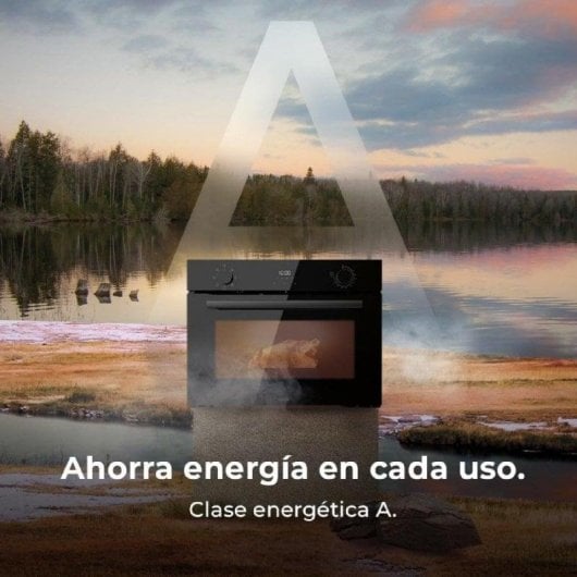 Horno eléctrico Cecotec Bolero Hexa M224500 53L Negro con vapor y Touch control