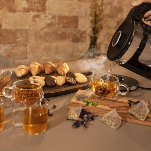 Wasserkocher Cecotec Thermosense 330 Glassy 1,7 L 2200 W Glas Schwarz kabellos