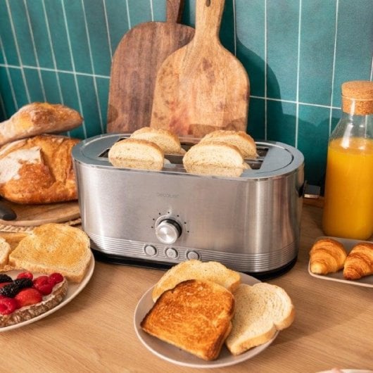 Cecotec Shine&Toast Extra Double Tostador Vertical Inox