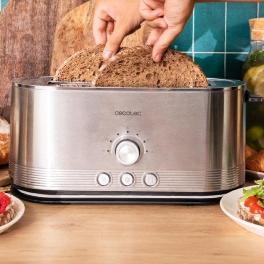 Cecotec Shine&Toast Extra Double Tostador Vertical Inox