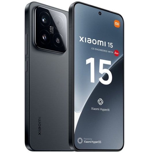 Móvil Xiaomi 15 5G 12GB/256GB Smartphone 6.36" AMOLED 50MP 5240mAh 90W Snapdragon 8 Elite Negro
