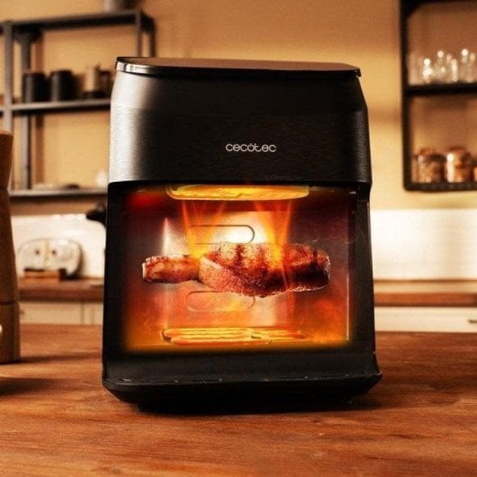 Friteuse sans Huile Cecotec Cecofry&Grill Smokin' 4500 4.5L 1900W Double Gril Ahumage