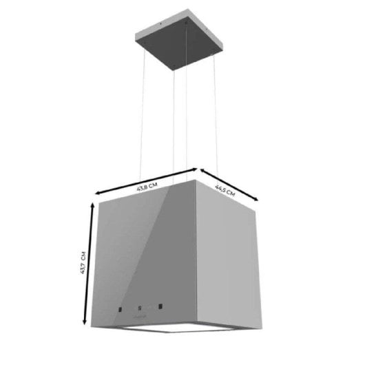 Campana extractora Cecotec Bolero Flux CCT 448000 Recirculación 44cm con control táctil y LED