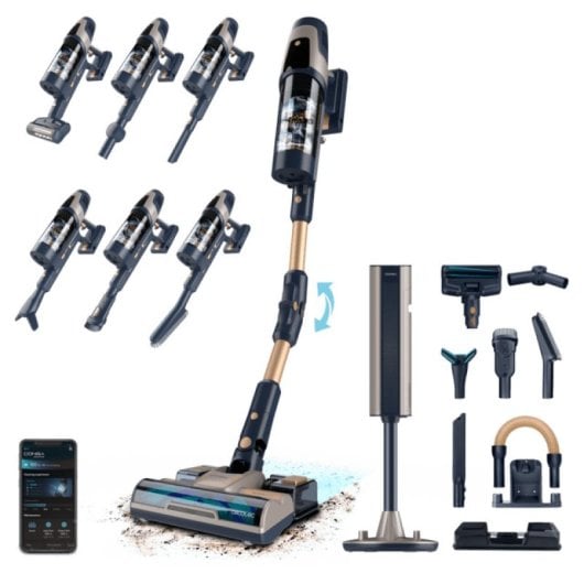 Cecotec Conga Rockstar 11500 Odyssey Station Connected Ia Aspirador Vertical 850 W APP Preto