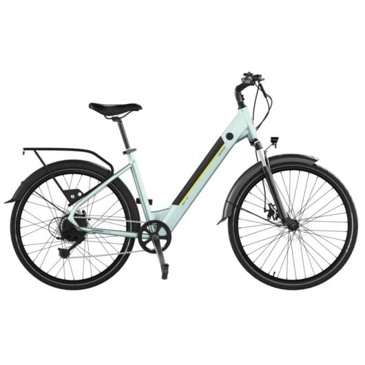 Bicicleta Elétrica Cecotec Urban 28" 90Km Autonomia Suspensão Shimano 7V Azul