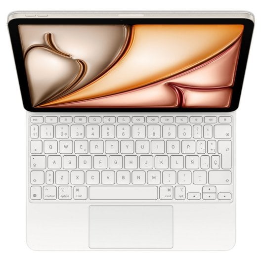 Apple Magic Keyboard, custodia con tastiera per iPad Air M3 da 11 pollici, spagnolo, bianco