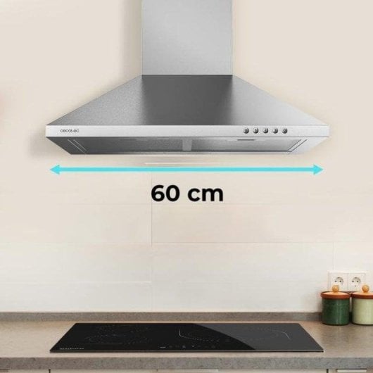 Cecotec Bolero Flux PM 604300 Campana Extractora 60 Cm 105W C Inox