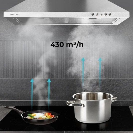Cecotec Bolero Flux PM 604300 Campana Extractora 60 Cm 105W C Inox