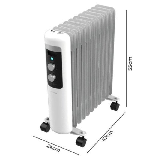 Radiateur électrique Cecotec Readywarm 11050 Space 2500W compact avec thermostat sécurité