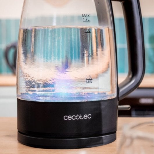 Cecotec ThermoSense 320 Clear Hervidor De Agua 1,7L 2200 W Negro