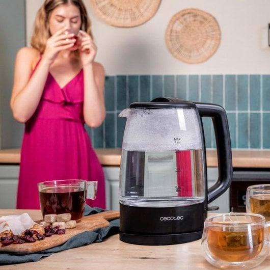 Bollitore Cecotec ThermoSense 320 Clear 1,7L 2200 W Vetro Base 360° LED