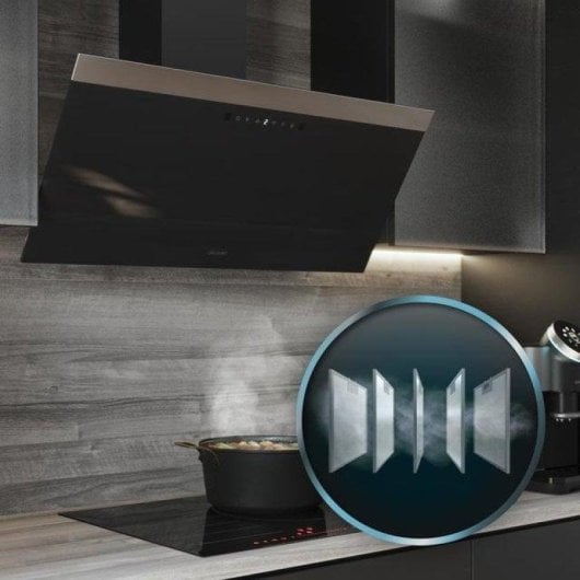 Campana extractora Cecotec Bolero Flux DT 906500 Filtrazione 90cm controllo gesti LED
