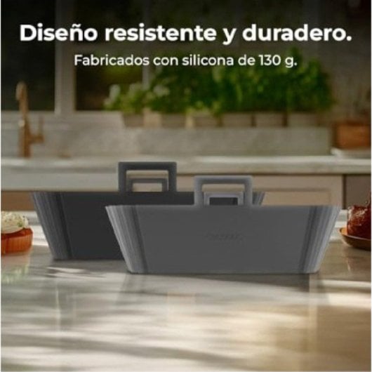 Lot de 2 moules circulaires en silicone pour friteuse à air Cecotec Cecofry TwinBucket
