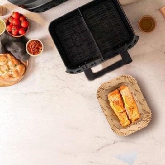 Papier Cuisson Antiadhésif Friteuse sans Huile Cecotec Cecofry BigBucket 150 pièces 31x27 cm