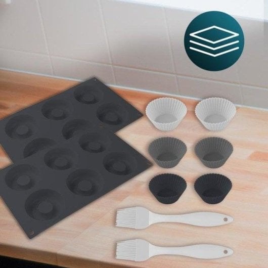 Acessórios para Fritadeira de Ar Cecotec Cecofry SweetBake XL Silicona Antiadherente Multicolor