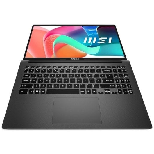 MSI Modern 15 F13MG-608FR Intel® Core™ i5 i5-1334U Ordinateur portable 39,6 cm (15.6") Full HD 16 Go DDR4-SDRAM 512 Go SSD Wi-Fi 6E (802.11ax) Windows 11 Pro Gris