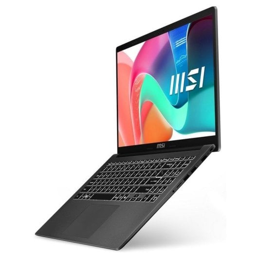 MSI Modern 15 F13MG-608FR Intel® Core™ i5 i5-1334U Ordinateur portable 39,6 cm (15.6") Full HD 16 Go DDR4-SDRAM 512 Go SSD Wi-Fi 6E (802.11ax) Windows 11 Pro Gris