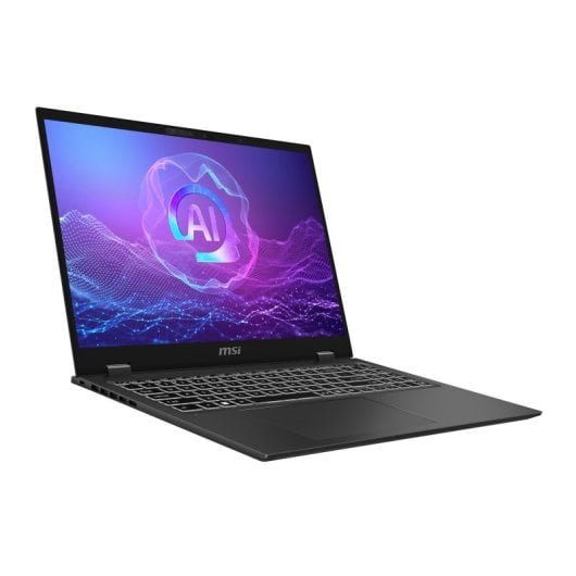 MSI PrestigePro 16 AI B2HVEG-259FR Intel Core Ultra 9 285H Ordinateur portable 40,6 cm (16") UHD+ 32 Go LPDDR5x-SDRAM 1 To SSD NVIDIA GeForce RTX 4050 Wi-Fi 7 (802.11be) Windows 11 Pro Gris