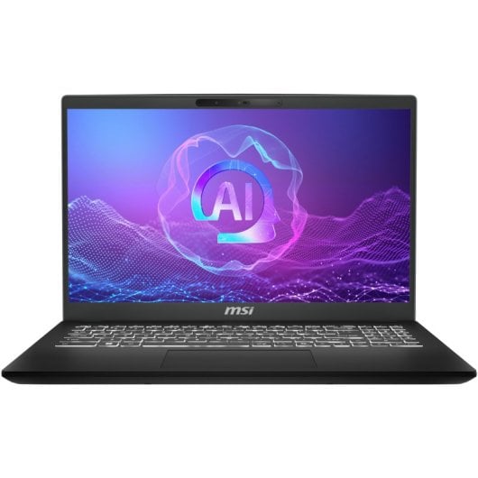 MSI Modern 15 H AI C2HMG-248FR Intel Core Ultra 7 255H Computer portatile 39,6 cm (15.6") Full HD 16 GB DDR5-SDRAM 512 GB SSD Wi-Fi 6E (802.11ax) Windows 11 Pro Nero