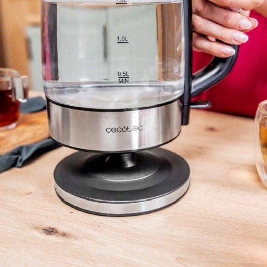 Hervidor Cecotec ThermoSense 340 Clear 1,7L 2200W Base 360° Vidro Borossilicato