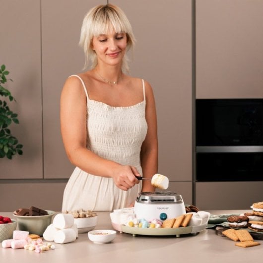 Cecotec Fun&Sugar Riscaldatore per marshmallow 270 W in acciaio inox