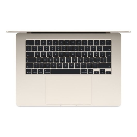 Apple MacBook Air M4 10 cœurs - 24 Go RAM - SSD 512 Go - Écran 15,3" IPS 2880 x 1864 (WQXGA+) - Wi-Fi 6E, Bluetooth - Starlight - Clavier : Français