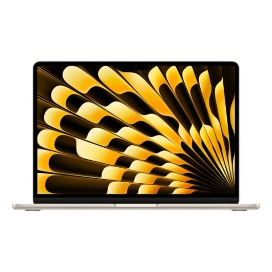 Apple MacBook Air M4 8 cœurs - 16 Go RAM - SSD 256 Go - Écran 13,6" IPS 2560 x 1664 (WQXGA) - Wi-Fi 6E, Bluetooth - Starlight - Clavier : Français