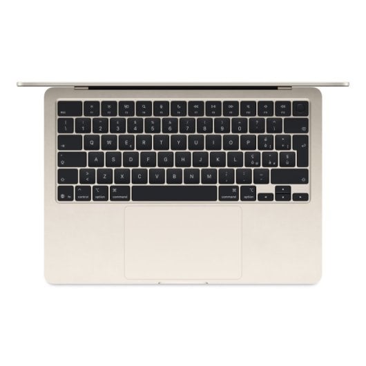 Apple MacBook Air M4 8 cœurs - 16 Go RAM - SSD 256 Go - Écran 13,6" IPS 2560 x 1664 (WQXGA) - Wi-Fi 6E, Bluetooth - Starlight - Clavier : Français