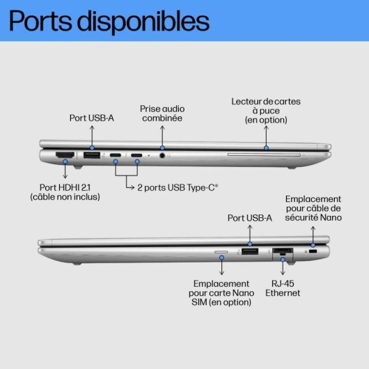 Ordinateur Portable HP ProBook 460 16" Intel Core Ultra 7/16Go/1To SSD/RTX 2050