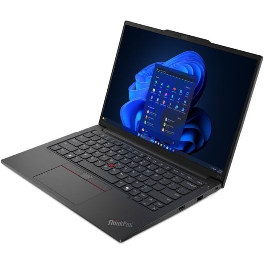 Lenovo ThinkPad E14 AMD Ryzen™ 5 7535HS Ordinateur portable 35,6 cm (14") WUXGA 16 Go DDR5-SDRAM 512 Go SSD Wi-Fi 6E (802.11ax) Windows 11 Pro Français Noir