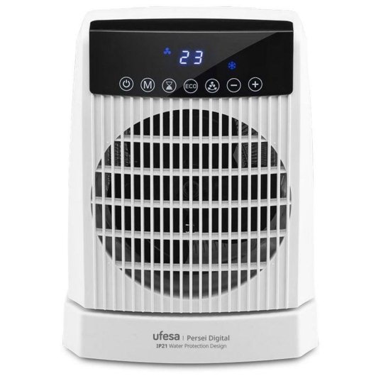 Aquecedor Termoventilador Ufesa Persei 2000W Base Oscilante IP21 LED