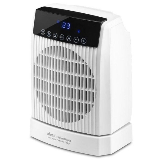 Aquecedor Termoventilador Ufesa Persei 2000W Base Oscilante IP21 LED
