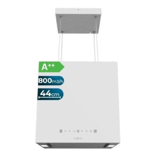 Campana extractora Cecotec Bolero Flux CCT 448000 Recirculação Ilha 44cm controlo gestual