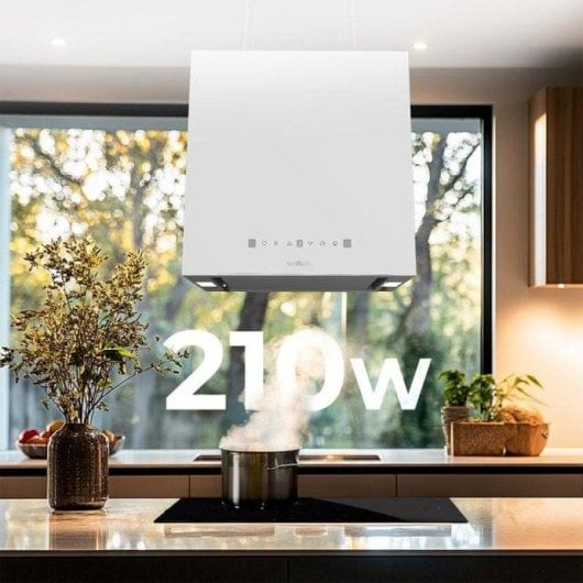 Campana extractora Cecotec Bolero Flux CCT 448000 Recirculação Ilha 44cm controlo gestual