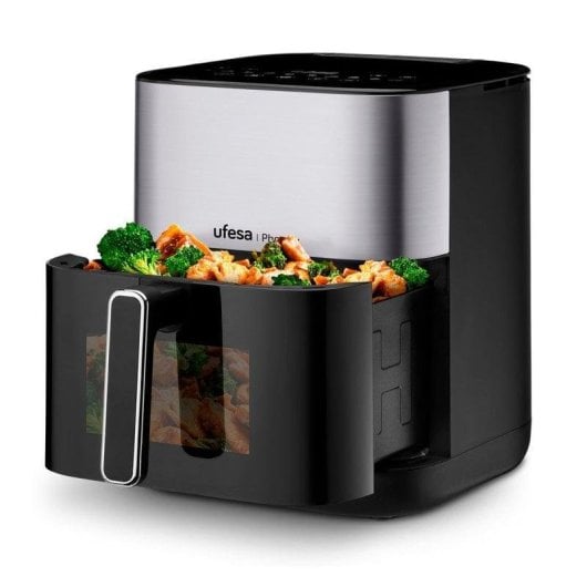 Friteuse sans Huile Ufesa Phoenix 6L 1800W double résistance fenêtre vapeur