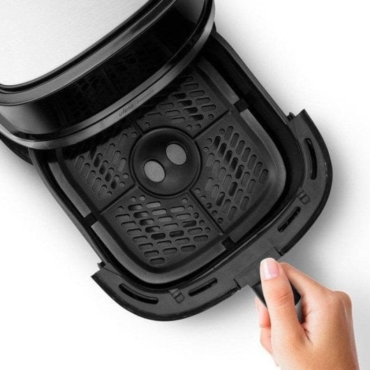 Fritadeira de Ar Ufesa Blackbird 6.5L 1700W com Janela e Luz Interior