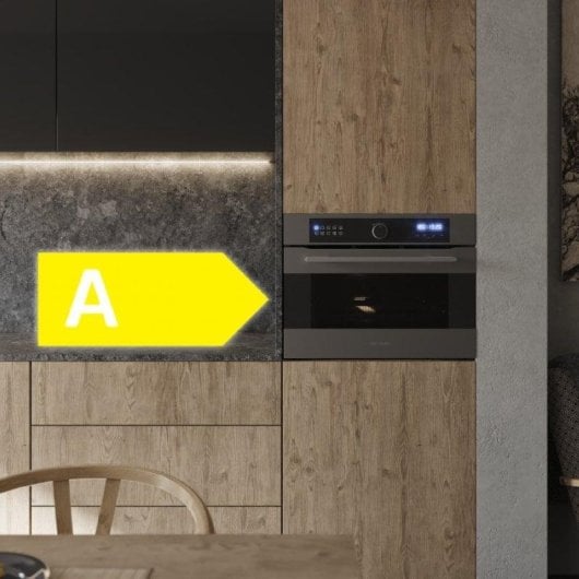 Horno elektrisch Cecotec Bolero Hexa AF314500 Matt 53L Schwarz mit Airfry und Dampfunterstützung