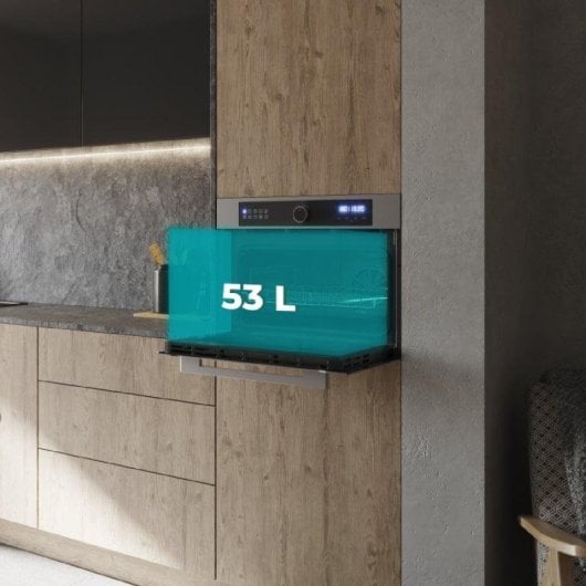 Horno elektrisch Cecotec Bolero Hexa AF314500 Matt 53L Schwarz mit Airfry und Dampfunterstützung